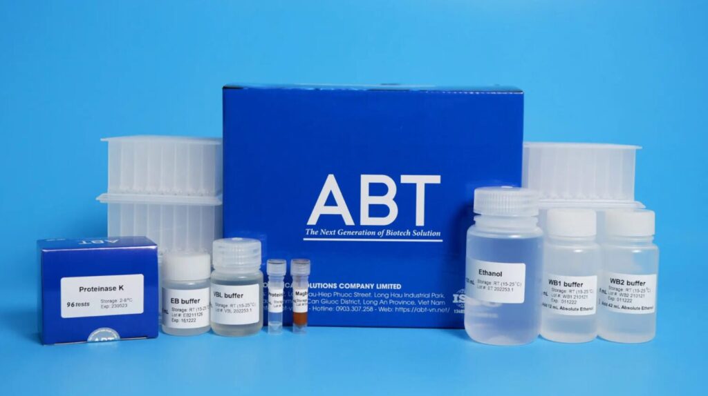 Hình 2. Kit Tách chiết nucleic acid sản xuất từ Công ty TNHH Giải pháp Y Sinh ABT