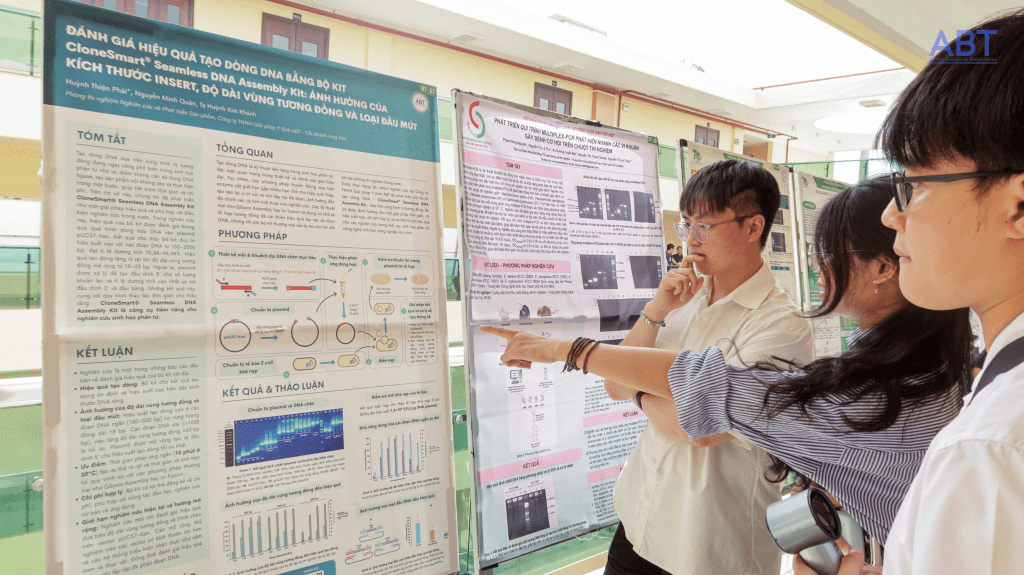 Poster trưng bày của ABT tại hội nghị Công nghệ Sinh học