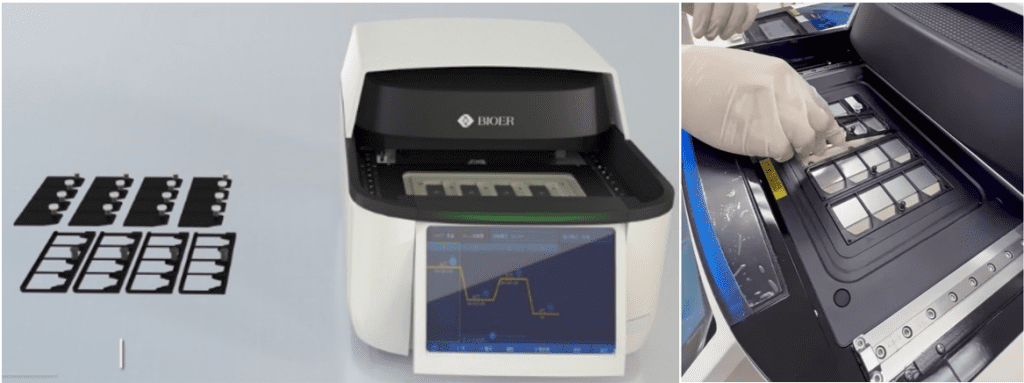 Hình 3: Các chip đặt vào thiết bị PCR